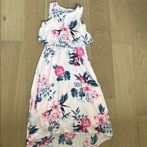 Floral Pink and Blue Dress